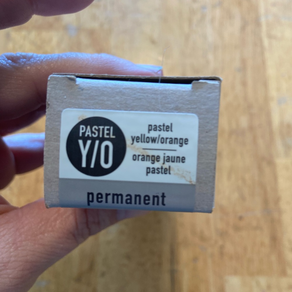 Aveda pastel Y/O yellow orange full spectrum permanent pure tone hair color 1 oz